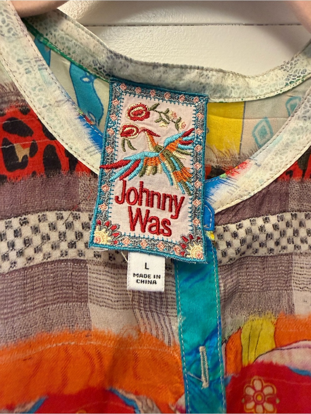 Johnny Was Multicolor Striped Floral Maxi Dress - Picture 3 of 5